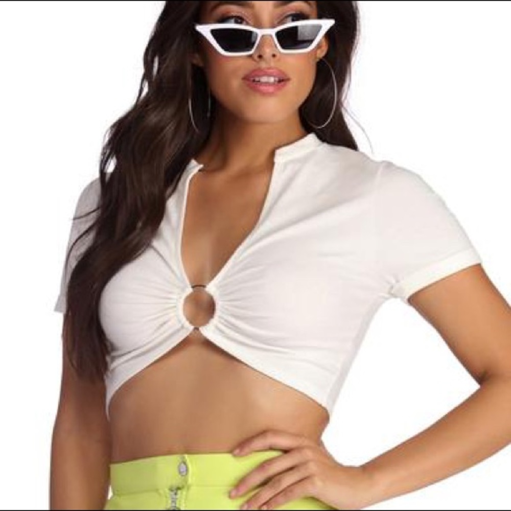 Windsor white crop top